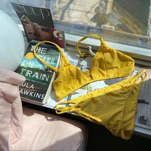 Amuse Society Yellow Bikini Set